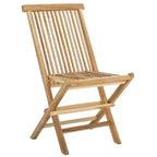 Marcus Teak Folding Chair Indoor/Outdoor (Set of 2) - PAT6600 - Natural - Safavieh
