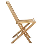 Marcus Teak Folding Chair Indoor/Outdoor (Set of 2) - PAT6600 - Natural - Safavieh