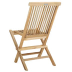 Marcus Teak Folding Chair Indoor/Outdoor (Set of 2) - PAT6600 - Natural - Safavieh