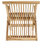 Marcus Teak Folding Chair Indoor/Outdoor (Set of 2) - PAT6600 - Natural - Safavieh