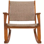 Daniel Rocking Chair Indoor/Outdoor - PAT7094 - Natural/Natural - Safavieh