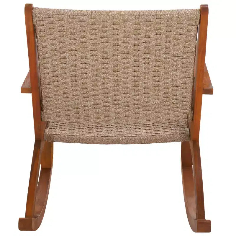 Daniel Rocking Chair Indoor/Outdoor - PAT7094 - Natural/Natural - Safavieh
