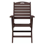 WestinTrends Malibu HDPE Adjustable Highback Folding Patio Dining Chair