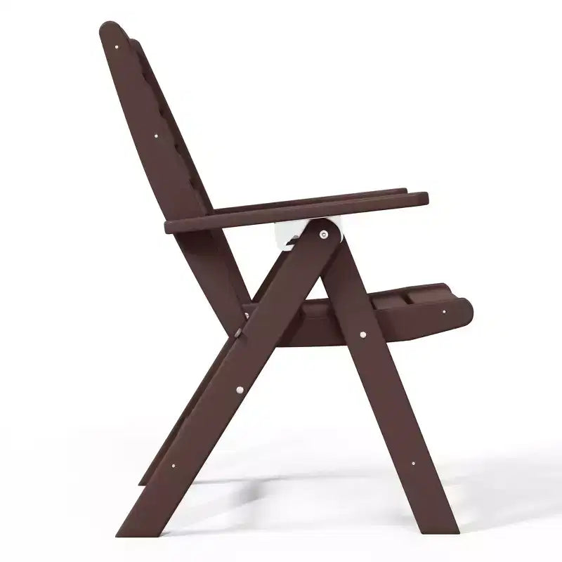 WestinTrends Malibu HDPE Adjustable Highback Folding Patio Dining Chair