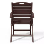 WestinTrends Malibu HDPE Adjustable Highback Folding Patio Dining Chair
