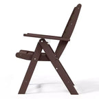 WestinTrends Malibu HDPE Adjustable Highback Folding Patio Dining Chair