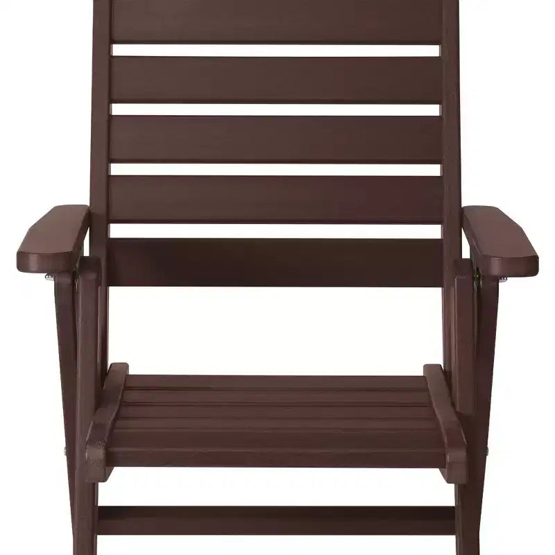 WestinTrends Malibu HDPE Adjustable Highback Folding Patio Dining Chair