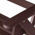 WestinTrends Malibu HDPE Adjustable Highback Folding Patio Dining Chair