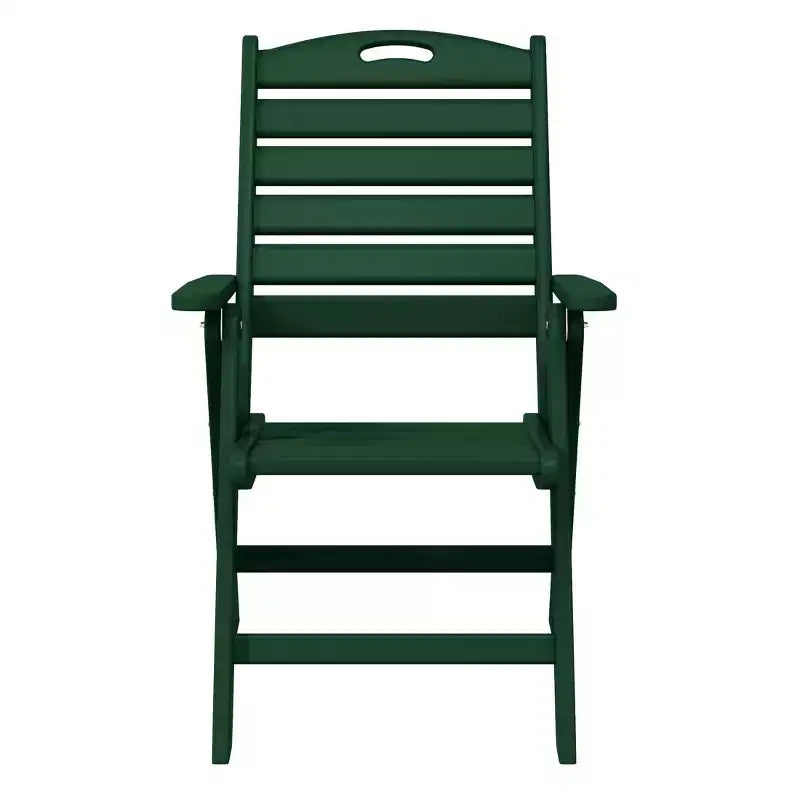 WestinTrends Malibu HDPE Adjustable Highback Folding Patio Dining Chair