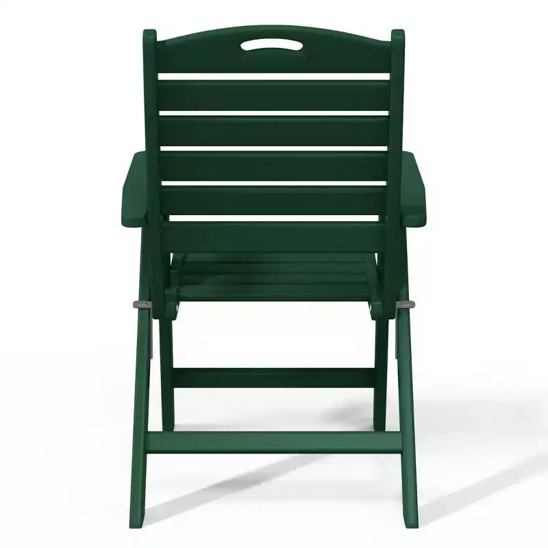 WestinTrends Malibu HDPE Adjustable Highback Folding Patio Dining Chair