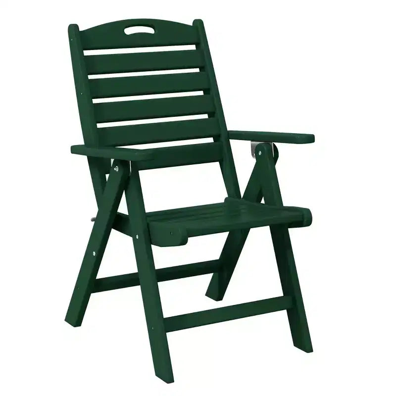 WestinTrends Malibu HDPE Adjustable Highback Folding Patio Dining Chair