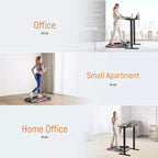 EGOFIT Walker Pro M1 - Cool Grey, Under Desk Treadmill, 5% Incline, LCD Display
