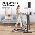 EGOFIT Walker Pro M1 - Cool Grey, Under Desk Treadmill, 5% Incline, LCD Display
