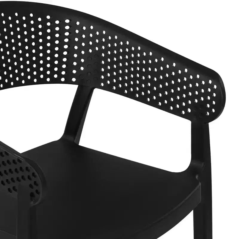 WestinTrends Playa Outdoor Modern Stackable Plastic Resin Patio Dining Armchair (Set of 2)
