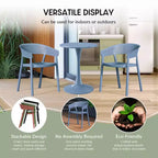 WestinTrends Playa Outdoor Modern Stackable Plastic Resin Patio Dining Armchair (Set of 2)