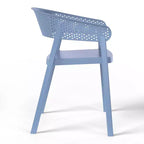 WestinTrends Playa Outdoor Modern Stackable Plastic Resin Patio Dining Armchair (Set of 2)