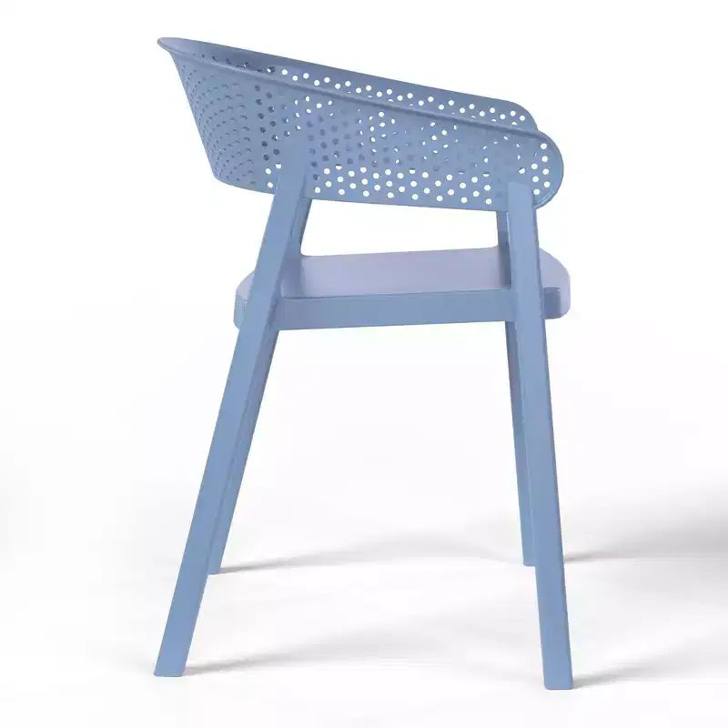 WestinTrends Playa Outdoor Modern Stackable Plastic Resin Patio Dining Armchair (Set of 2)