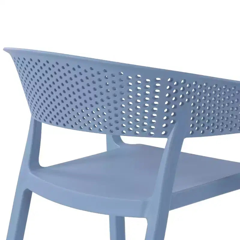 WestinTrends Playa Outdoor Modern Stackable Plastic Resin Patio Dining Armchair (Set of 2)