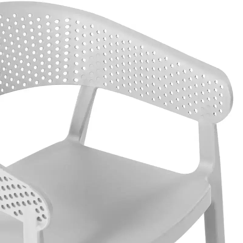 WestinTrends Playa Outdoor Modern Stackable Plastic Resin Patio Dining Armchair (Set of 2)