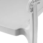 WestinTrends Playa Outdoor Modern Stackable Plastic Resin Patio Dining Armchair (Set of 2)