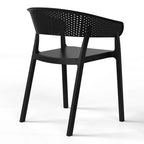WestinTrends Playa Outdoor Modern Stackable Plastic Resin Patio Dining Armchair (Set of 2)