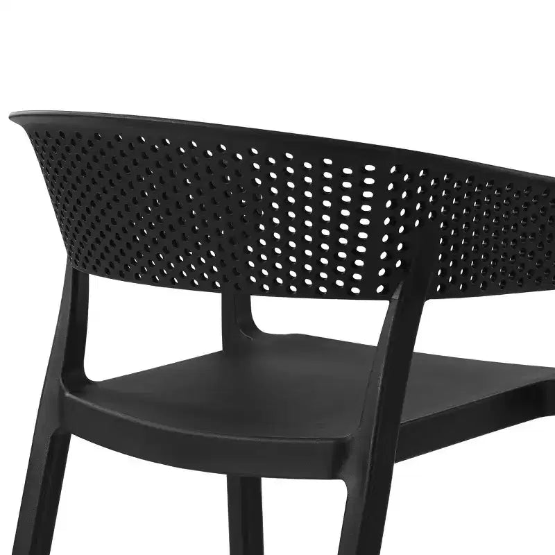 WestinTrends Playa Outdoor Modern Stackable Plastic Resin Patio Dining Armchair (Set of 2)