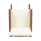 Patio Wooden Rocking Chair, Outdoor Accent Seat, Acacia Wood Rockers, Garden Porch Chairs with Cushion for Balcony -ModernLuxe
