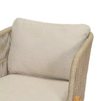 Christopher Knight Home Timothy Patio Aluminum, Acacia and Rope Club Chairs with 6 Cushions (Set of 2)