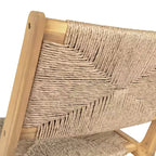 Christopher Knight Home Karla Outdoor Rustic Acacia Wood and Rattan Armless Lounge Chair (Set of 2)