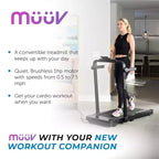 Stamina muuv Treadmill, Foldable Walking Pad, Home Gym Cardio Exercise Machine