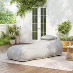 Christopher Knight Home Maeve Outdoor Modern Versatile Bean Bag Lounge Chair with a Pillow