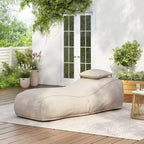Christopher Knight Home Maeve Outdoor Modern Versatile Bean Bag Lounge Chair with a Pillow