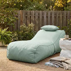 Christopher Knight Home Maeve Outdoor Modern Versatile Bean Bag Lounge Chair with a Pillow