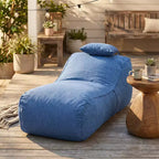 Christopher Knight Home Maeve Outdoor Modern Versatile Bean Bag Lounge Chair with a Pillow
