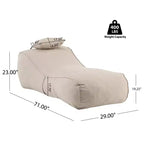 Christopher Knight Home Maeve Outdoor Modern Versatile Bean Bag Lounge Chair with a Pillow