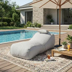 Christopher Knight Home Maeve Outdoor Modern Versatile Bean Bag Lounge Chair with a Pillow