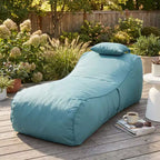 Christopher Knight Home Maeve Outdoor Modern Versatile Bean Bag Lounge Chair with a Pillow