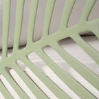 WestinTrends Playa Modern Outdoor Polypropylene Resin Left Arm Facing Deep Seating Sectional Chair, Green