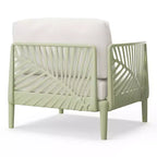 WestinTrends Playa Modern Outdoor Polypropylene Resin Left Arm Facing Deep Seating Sectional Chair, Green