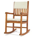 Karl Home | Solid Wood Rocking Chair with Cushion