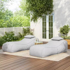 Christopher Knight Home Maeve Outdoor Modern Versatile Bean Bag Lounge Chair with a Pillow ( Set of 2)