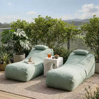 Christopher Knight Home Maeve Outdoor Modern Versatile Bean Bag Lounge Chair with a Pillow ( Set of 2)