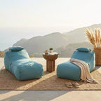 Christopher Knight Home Maeve Outdoor Modern Versatile Bean Bag Lounge Chair with a Pillow ( Set of 2)