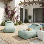 Christopher Knight Home Maeve Outdoor Modern Versatile Bean Bag Lounge Chair with a Pillow ( Set of 2)