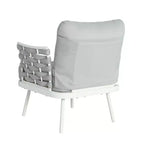 Christopher Knight Home Barbara Modern Outdoor Metal and Rope Upholstered Club Chairs (Set of 2)