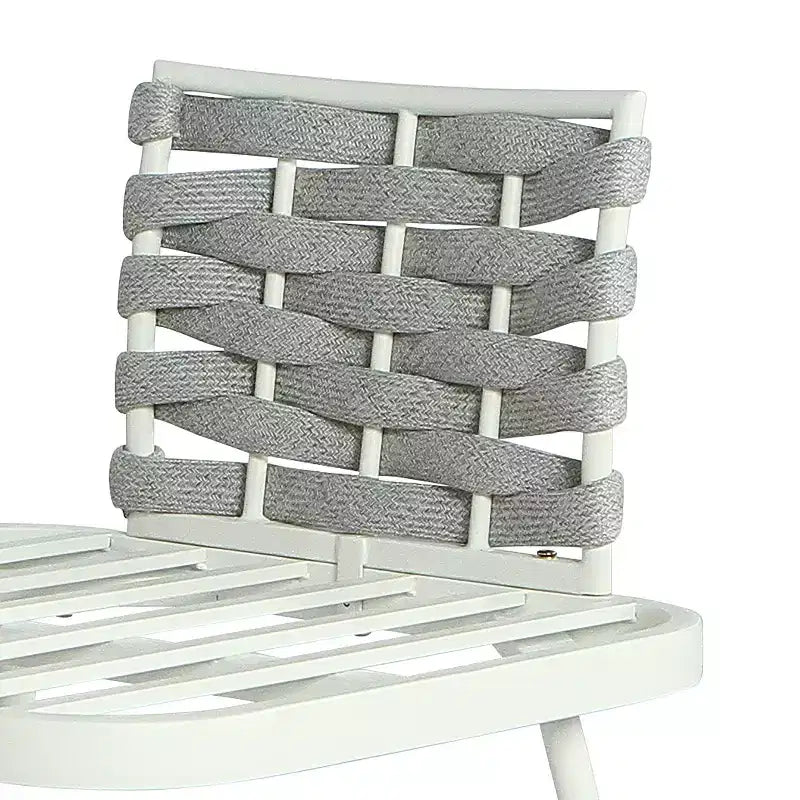 Christopher Knight Home Barbara Modern Outdoor Metal and Rope Upholstered Club Chairs (Set of 2)