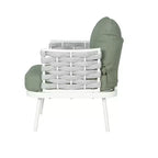 Christopher Knight Home Barbara Modern Outdoor Metal and Rope Upholstered Club Chairs (Set of 2)