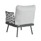 Christopher Knight Home Barbara Modern Outdoor Metal and Rope Upholstered Club Chairs (Set of 2)