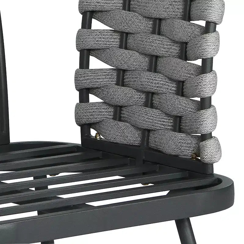 Christopher Knight Home Barbara Modern Outdoor Metal and Rope Upholstered Club Chairs (Set of 2)