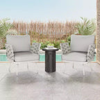 Christopher Knight Home Barbara Modern Outdoor Metal and Rope Upholstered Club Chairs (Set of 2)